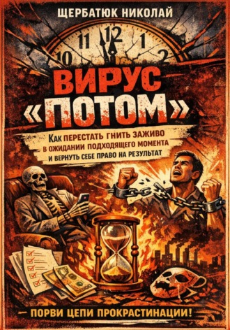 Обложка книги «Вирус «ПОТОМ»: Как перестать гнить заживо в ожидании подходящего момента и вернуть себе право на результат»