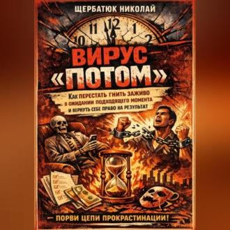 Обложка книги «Вирус «ПОТОМ»: Как перестать гнить заживо в ожидании подходящего момента и вернуть себе право на результат»
