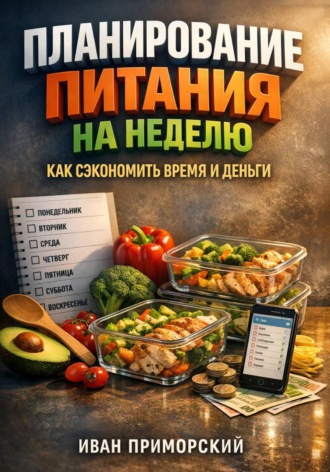 Обложка книги «Планирование питания на неделю. Как сэкономить время и деньги»