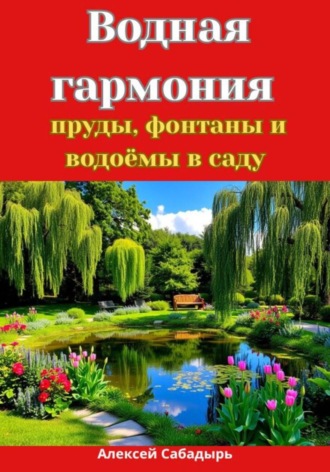 Обложка книги «Водная гармония: пруды, фонтаны и водоёмы в саду»