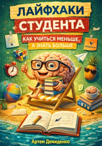 Обложка книги «Лайфхаки студента: Как учиться меньше, а знать больше»