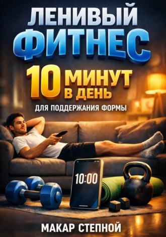 Обложка книги «Ленивый фитнес. 10 минут в день для поддержания формы»
