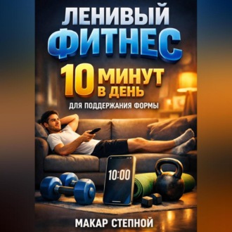 Обложка книги «Ленивый фитнес 10 минут в день для поддержания формы»