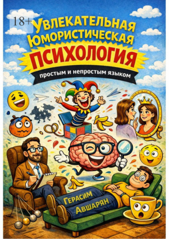 Обложка книги «Увлекательная юмористическая психология. Простым и непростым языком»