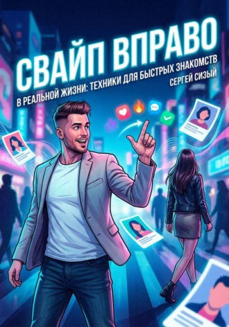 Обложка книги «Свайп вправо в реальной жизни: Техники для быстрых знакомств»