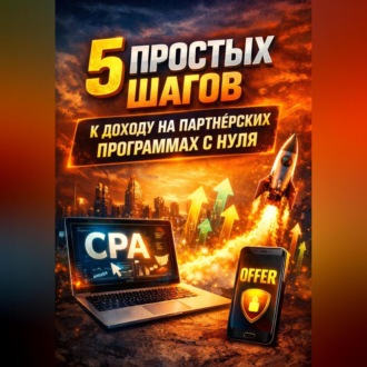 Обложка книги «5 простых шагов к доходу на партнёрских программах с нуля»