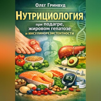 Обложка книги «Нутрициология при подагре, жировом гепатозе и инсулинорезистентности»