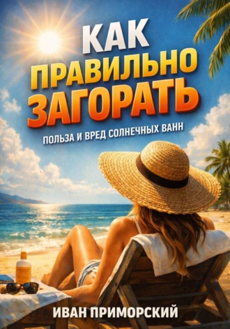 Обложка книги «Как правильно загорать. Польза и вред солнечных ванн»