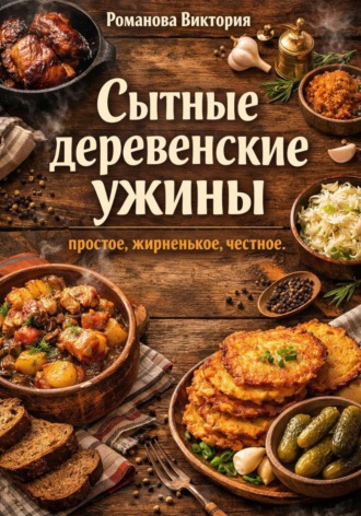 Обложка книги «Сытные деревенские ужины: простое, жирненькое, честное»