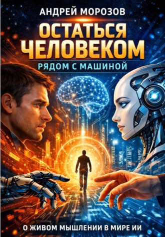 Обложка книги «Оставаться человеком рядом с машиной: о живом мышлении в мире ИИ»