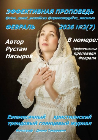 Обложка книги «Эффективная проповедь. Ежемесячный христианский трендовый глянцевый журнал. Февраль 2026»