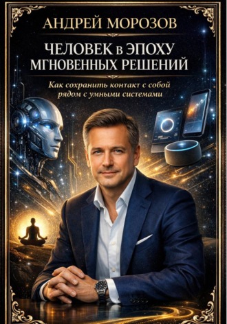 Обложка книги «Человек в эпоху мгновенных решений: как сохранить контакт с собой рядом с умными системами»