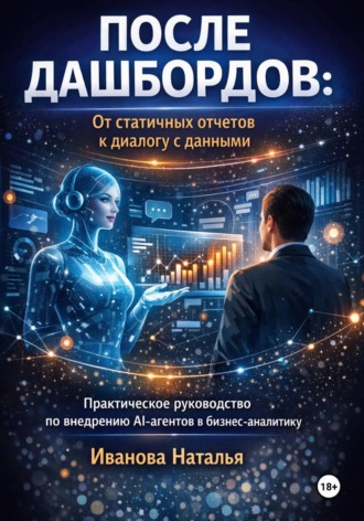 Обложка книги «После дашбордов: От статичных отчетов к диалогу с данными. Практическое руководство по внедрению AI-агентов в бизнес-аналитику»