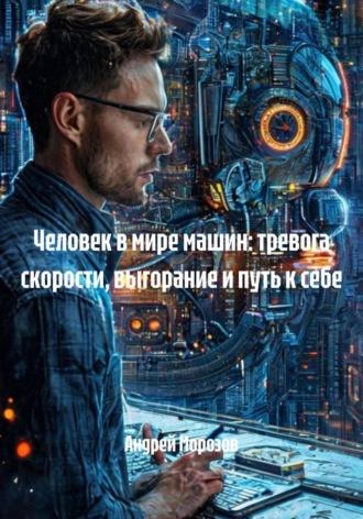 Обложка книги «Человек в мире машин: тревога скорости, выгорание и путь к себе»