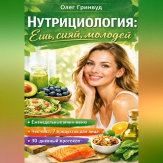 Обложка книги «Нутрициология: Ешь, сияй, молодей»