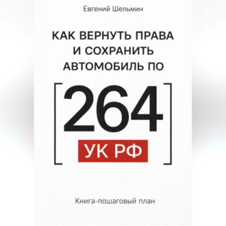 Обложка книги «Как вернуть права и сохранить автомобиль по 264 УК»