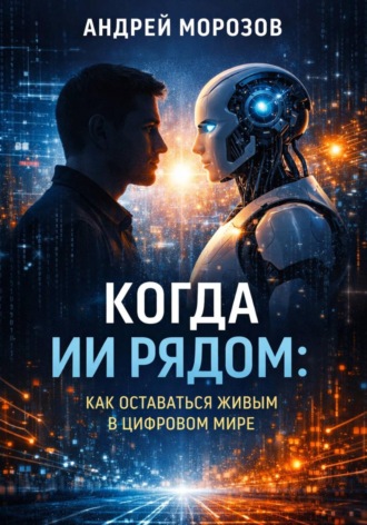 Обложка книги «Когда ИИ рядом: как оставаться живым в цифровом мире»