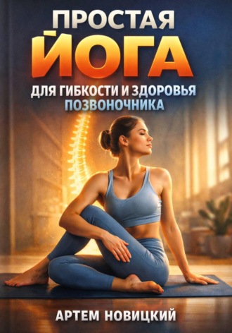 Обложка книги «Простая Йога для Гибкости и Здоровья Позвоночника»
