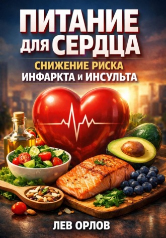 Обложка книги «Питание для Сердца. Снижение Риска Инфаркта и Инсульта»