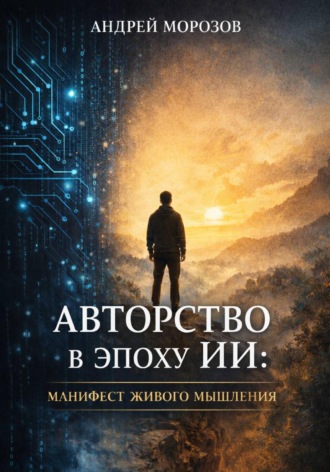 Обложка книги «Авторство в эпоху ИИ: манифест живого мышления»