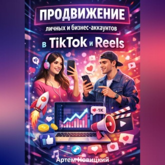 Обложка книги «Продвижение личных и бизнес-аккаунтов в tiktok и reels»
