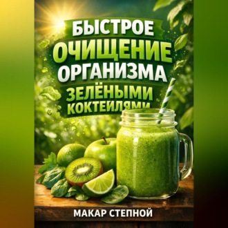 Обложка книги «Быстрое Очищение Организма Зелеными Коктейлями»