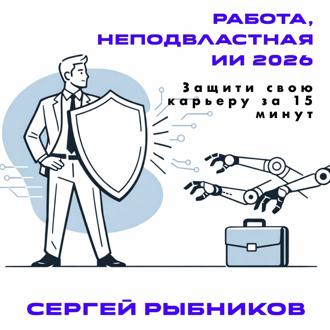 Обложка книги «Работа, неподвластная ИИ 2026: Защити свою карьеру за 15 минут»