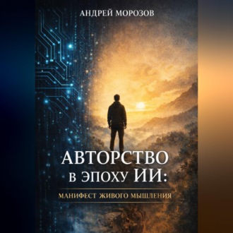 Обложка книги «Авторство в эпоху ИИ:манифест живого мышления»