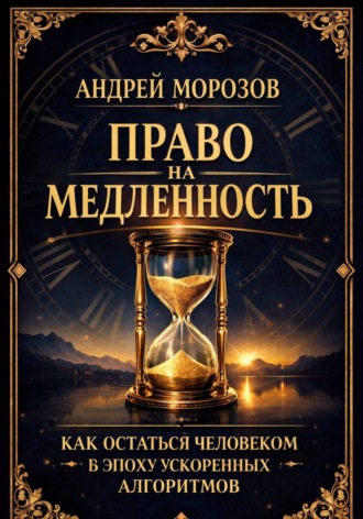 Обложка книги «Право на медленность: как остаться человеком в эпоху ускоренных алгоритмов»