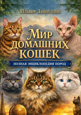 Обложка книги «Мир домашних кошек. Полная энциклопедия пород»