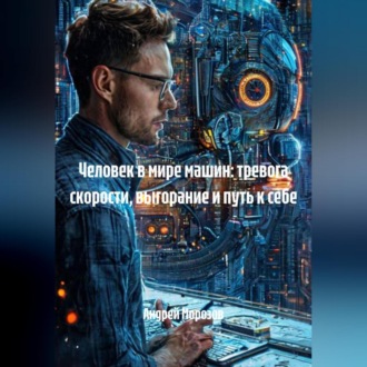 Обложка книги «Человек в мире машин: тревога скорости, выгорание и путь к себе»