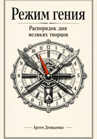 Обложка книги «Режим гения: Распорядок дня великих творцов»