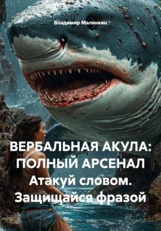 Обложка книги «ВЕРБАЛЬНАЯ АКУЛА: ПОЛНЫЙ АРСЕНАЛ Атакуй словом. Защищайся фразой»