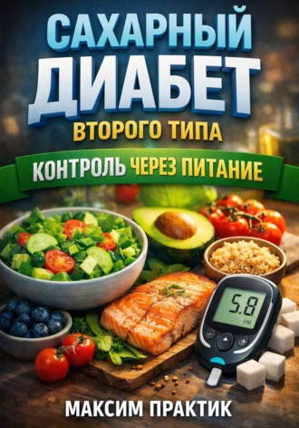Обложка книги «Сахарный Диабет Второго Типа. Контроль через Питание»