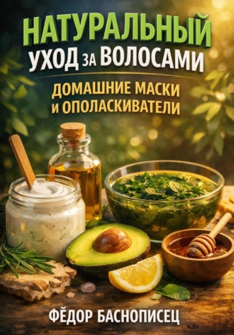 Обложка книги «Натуральный Уход за Волосами. Домашние Маски и Ополаскиватели»
