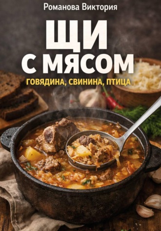 Обложка книги «Щи с мясом: говядина, свинина, птица»