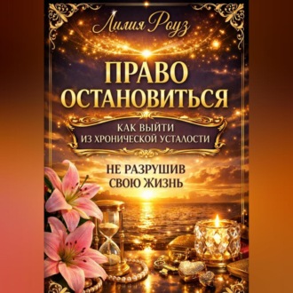 Обложка книги «Право остановиться: как выйти из хронической усталости, не разрушив свою жизнь»