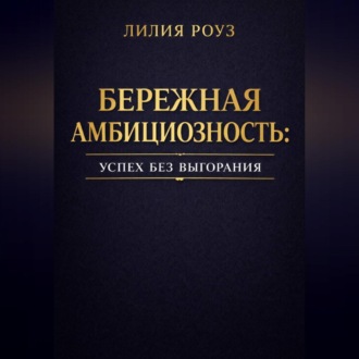 Обложка книги «Бережная амбициозность: успех без выгорания»