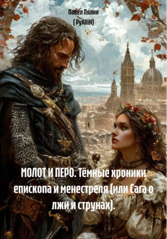 Обложка книги «МОЛОТ И ПЕРО. Тёмные хроники епископа и менестреля (или Сага о лжи и струнах).»