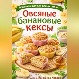 Обложка книги «Овсяные банановые кексы.»