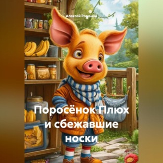 Обложка книги «Поросёнок Плюх и сбежавшие носки»
