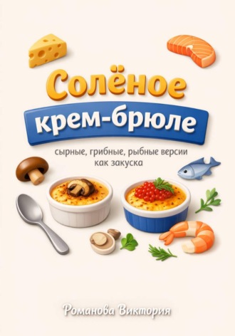 Обложка книги «Солёное крем-брюле: сырные, грибные, рыбные версии как закуска»