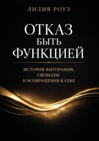 Обложка книги «Отказ быть функцией. История выгорания, свободы и возвращения к себе»