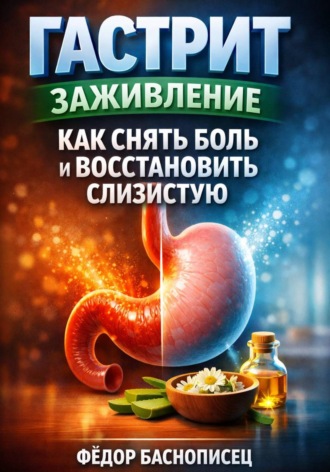 Обложка книги «Гастрит заживление как снять боль и восстановить слизистую»
