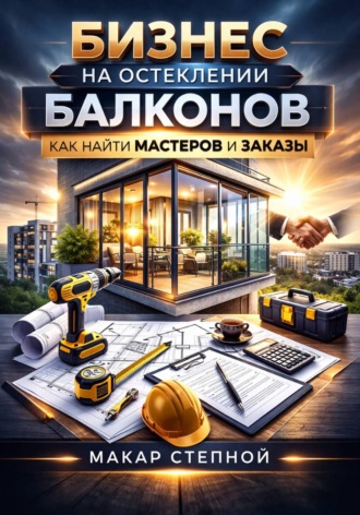 Обложка книги «Бизнес на остеклении балконов как найти мастеров и заказы»