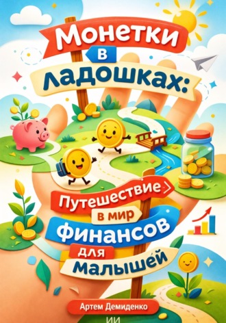 Обложка книги «Монетки в ладошках: Путешествие в мир финансов для малышей»