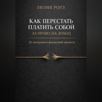 Обложка книги «Как перестать платить собой за право на доход. От выгорания к финансовой зрелости»
