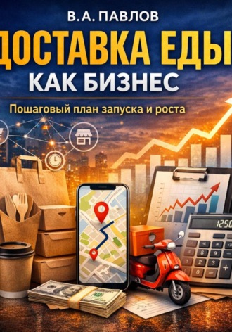Обложка книги «Доставка еды как бизнес: пошаговый план запуска и роста»