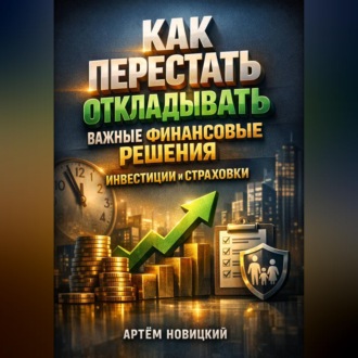 Обложка книги «Как перестать откладывать важные финансовые решения инвестиции и страховки»