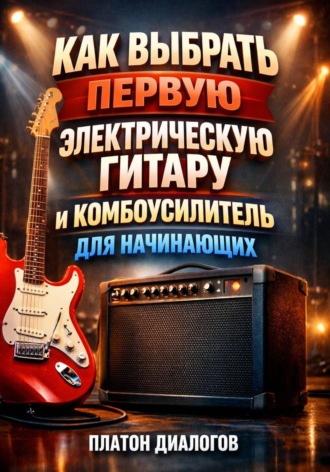 Обложка книги «Как выбрать первую электрическую гитару и комбоусилитель для начинающих»
